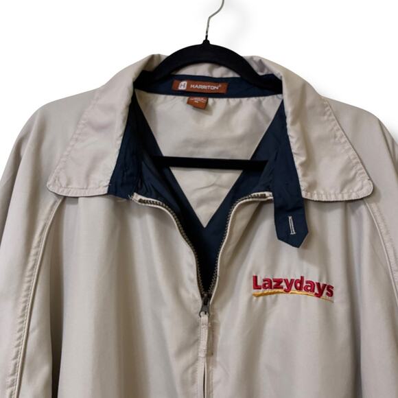 Vintage Harriton windbreaker jacket embroidered Lazydays RV logo - Picture 4 of 7